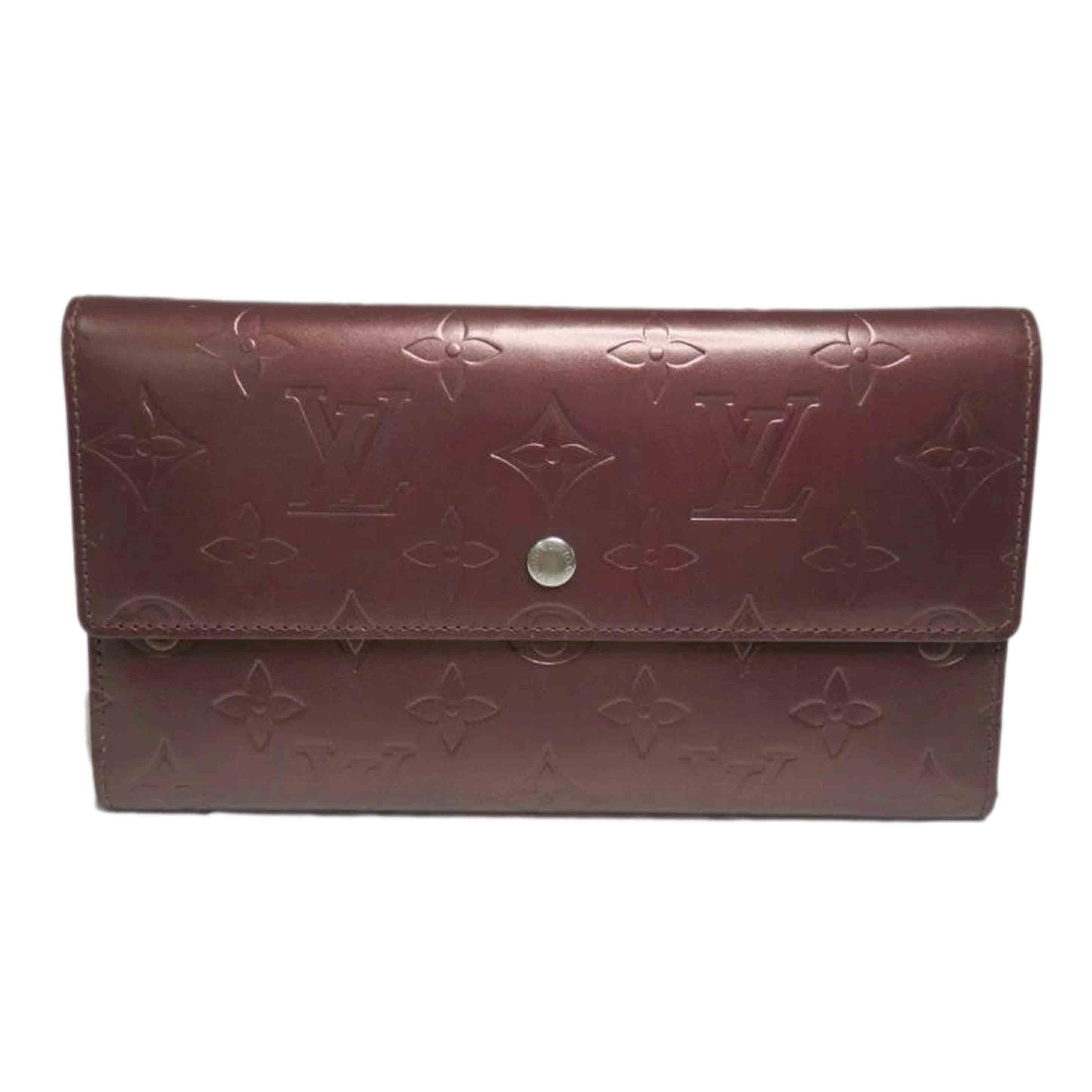 LOUIS VUITTON/ポルトレゾール・インターナショナル／モノグラムマット／ヴィオレ/M65106//TH0***/ABランク/84