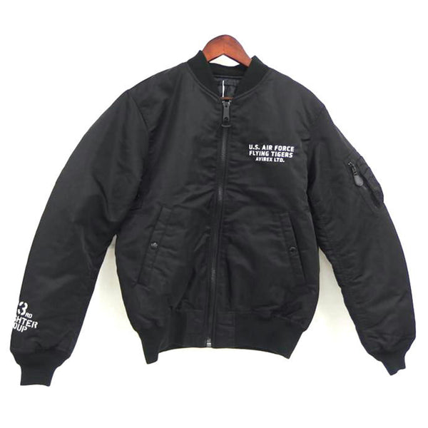AVIREX アヴィレックス　MA-1 BLACK EXTRA LARGE AVF23BO90_MA1_BLACK-