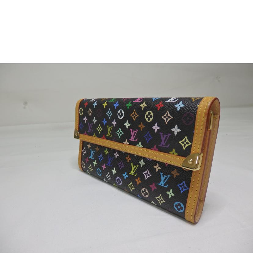 LOUIS VUITTON/ポルトフォイユ・インターナショナルノワール／モノグラム・マルチカラー/M92658//TH1***/Aランク/84