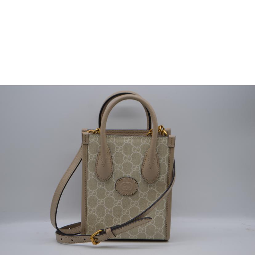 GUCCI グッチ/GGスプリームインターロッキング2wayレザーハンド/671623//525***/Aランク/89