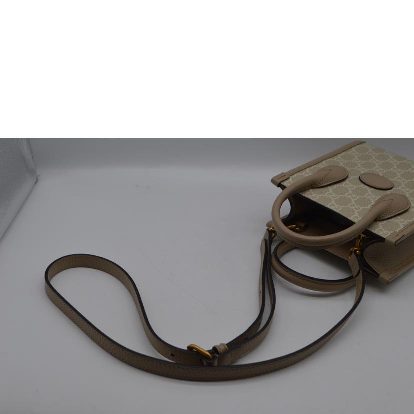 GUCCI グッチ/GGスプリームインターロッキング2wayレザーハンド/671623//525***/Aランク/89