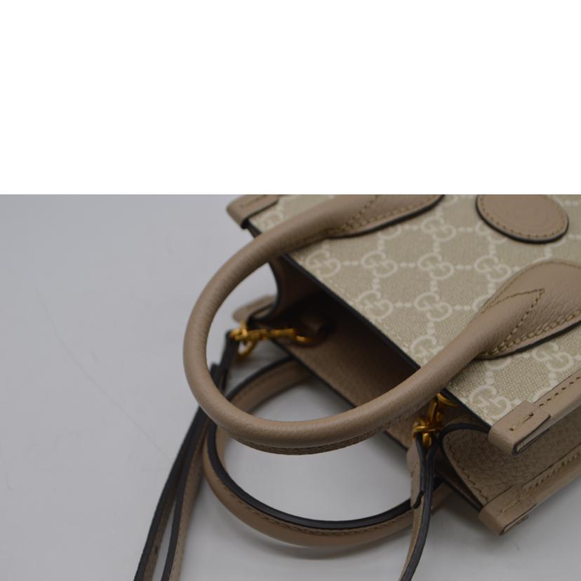 GUCCI グッチ/GGスプリームインターロッキング2wayレザーハンド/671623//525***/Aランク/89