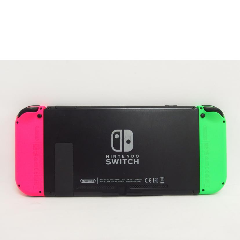 Nintendo 任天堂/Switch旧型／ネオングリーン・ネオンピンク/HAC-001//XAJ10008963504/Bランク/04