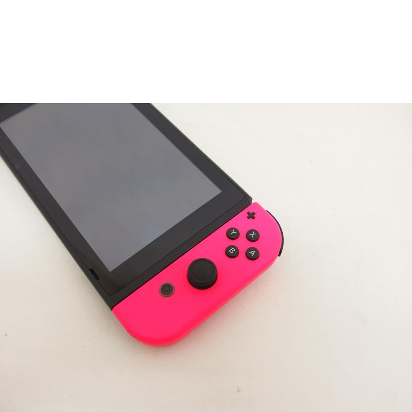 Nintendo 任天堂/Switch旧型／ネオングリーン・ネオンピンク/HAC-001//XAJ10008963504/Bランク/04