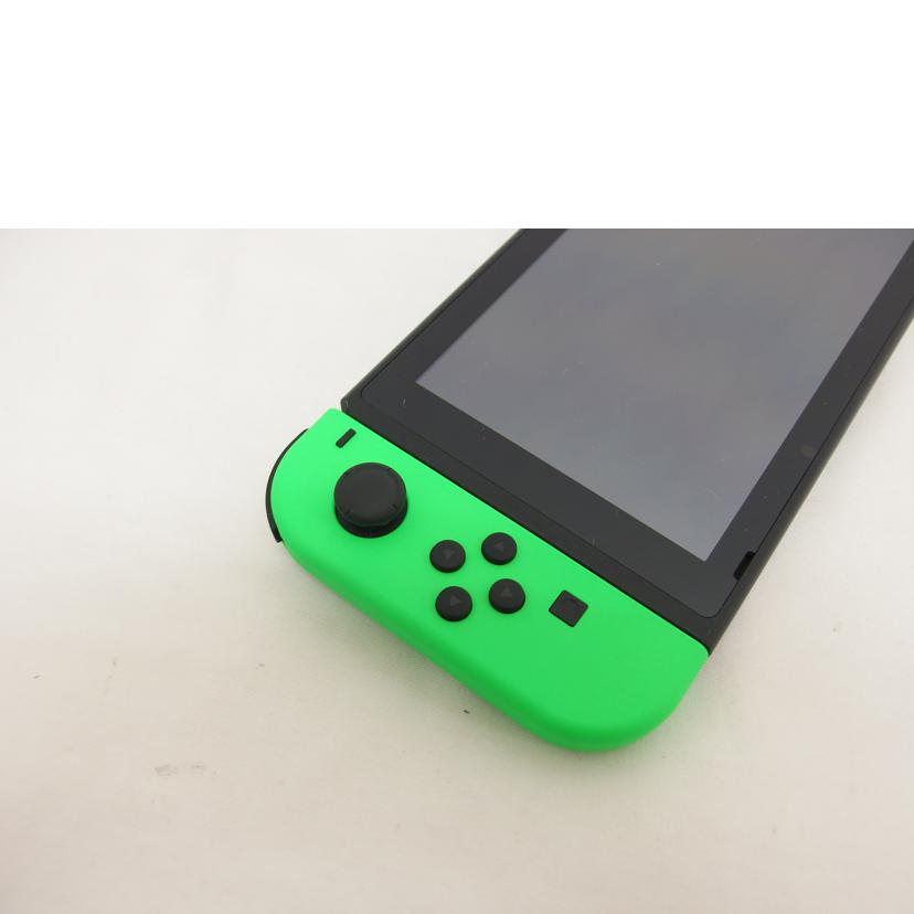 Nintendo 任天堂/Switch旧型／ネオングリーン・ネオンピンク/HAC-001//XAJ10008963504/Bランク/04