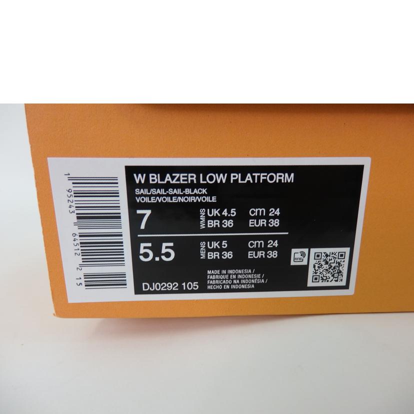 ＮＩＫＥ ナイキ/Ｗ　ＢＬＡＺＥＲ　ＬＯＷ　ＰＬＡＴＦＯＲＭ/DJ0292-105//Sランク/84