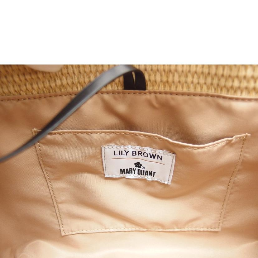 LILY　BROWN×MARY　QUANT/ジュートロゴトート　2WAYショルダーバッグ/LWGB254303//Sランク/04