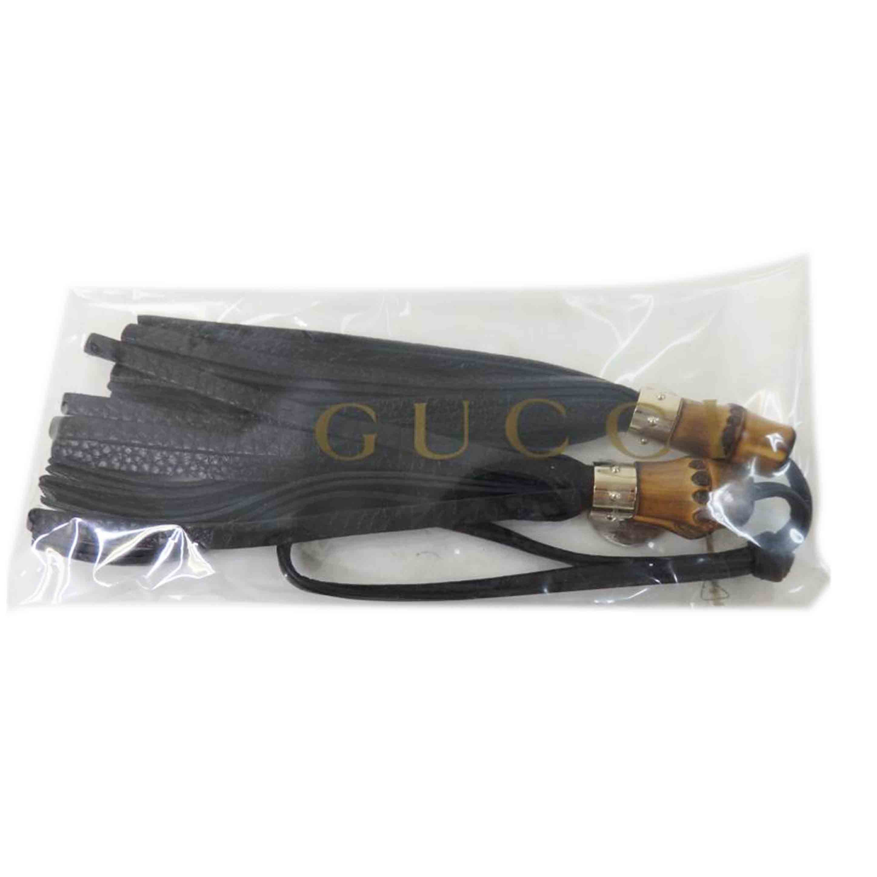 GUCCI グッチ/バンブータッセルチャーム／黒//SAランク/84