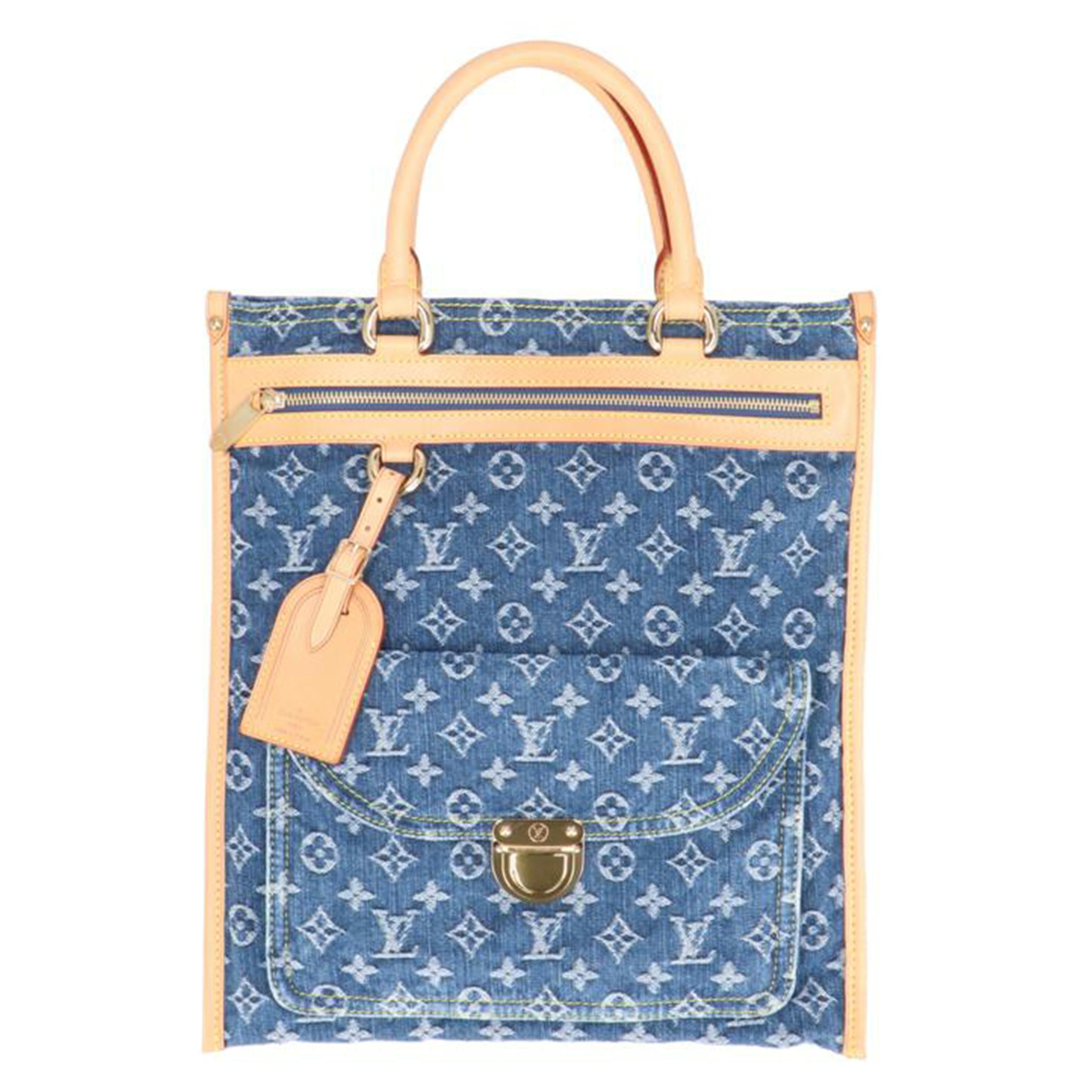 LOUIS VUITTON ルイ・ヴィトン/フラット・ショッパー/モノグラム・デニム/M95018//AS1***/Aランク/24