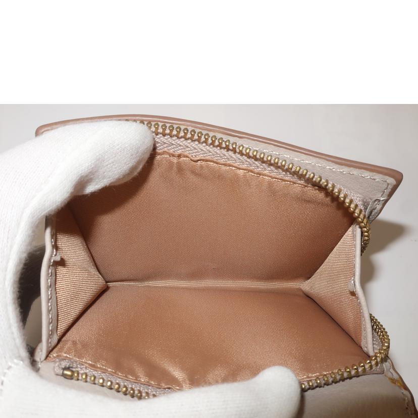Topkapi トプカピ/三つ折り財布　ミニ財布　ライトグレージュ//Aランク/65
