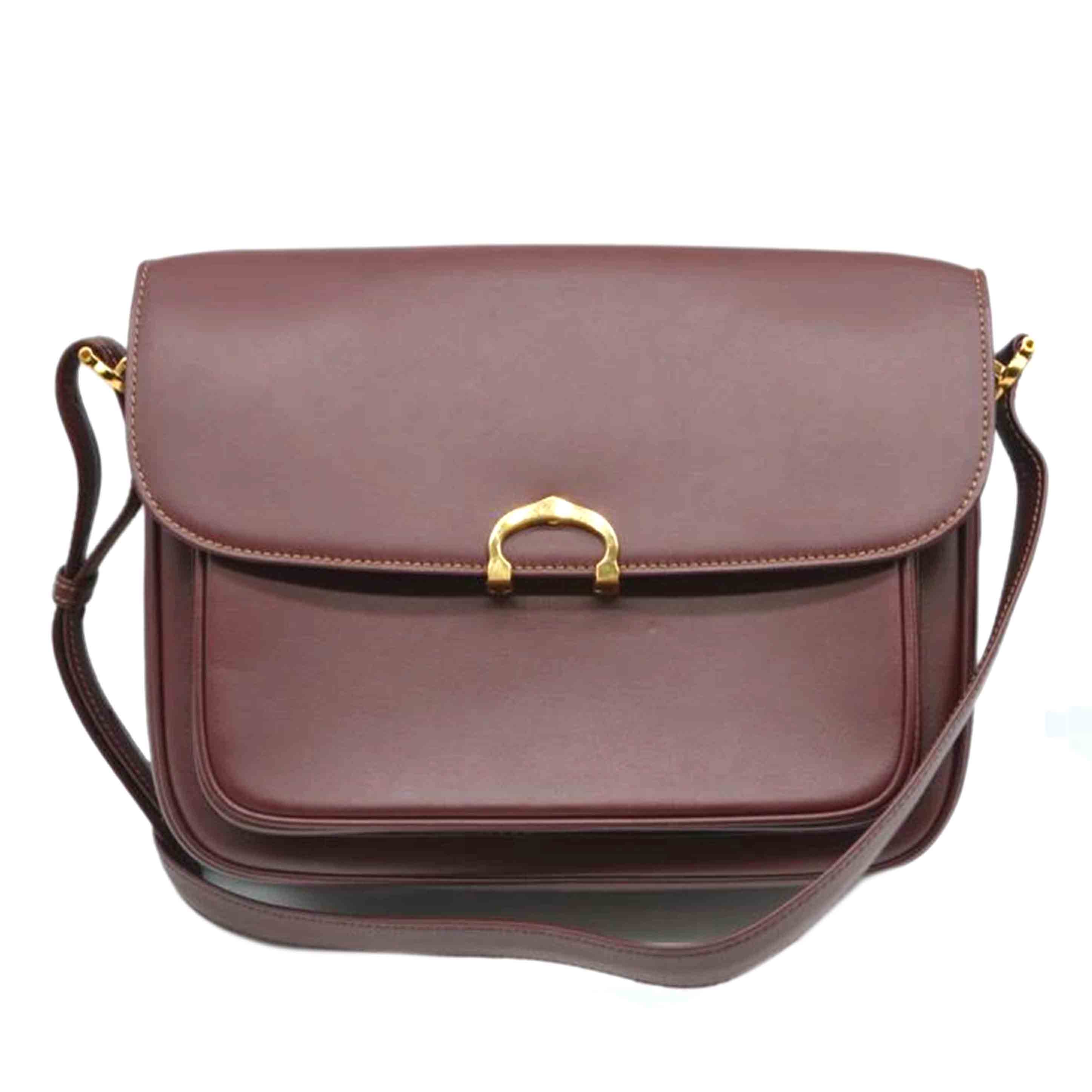 Cartier　 カルティエ/マストラインフラップレザー　ショルダー／ボルドー//ABランク/89