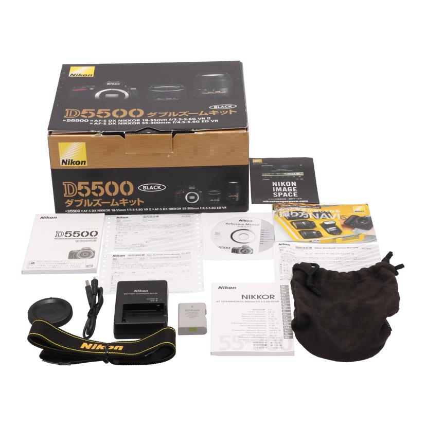 Nikon ニコン/デジタル一眼ダブルズームキット/D5500//2023090/Bランク/06