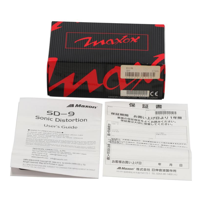 MAXON マクソン /エフェクター/ディストーション/SD9//163NS0043/Bランク/69