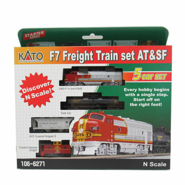 KATO USA カトーUSA/Nゲージ/F7貨物列車セット AT&SF/106-6271/SAランク/63【中古】 34293-1_600x600_crop_center.