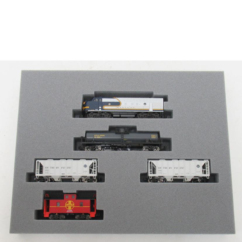 KATO/Nゲージ／F7貨物列車セット　AT＆SFブルーボンネット/106-6273//SAランク/63