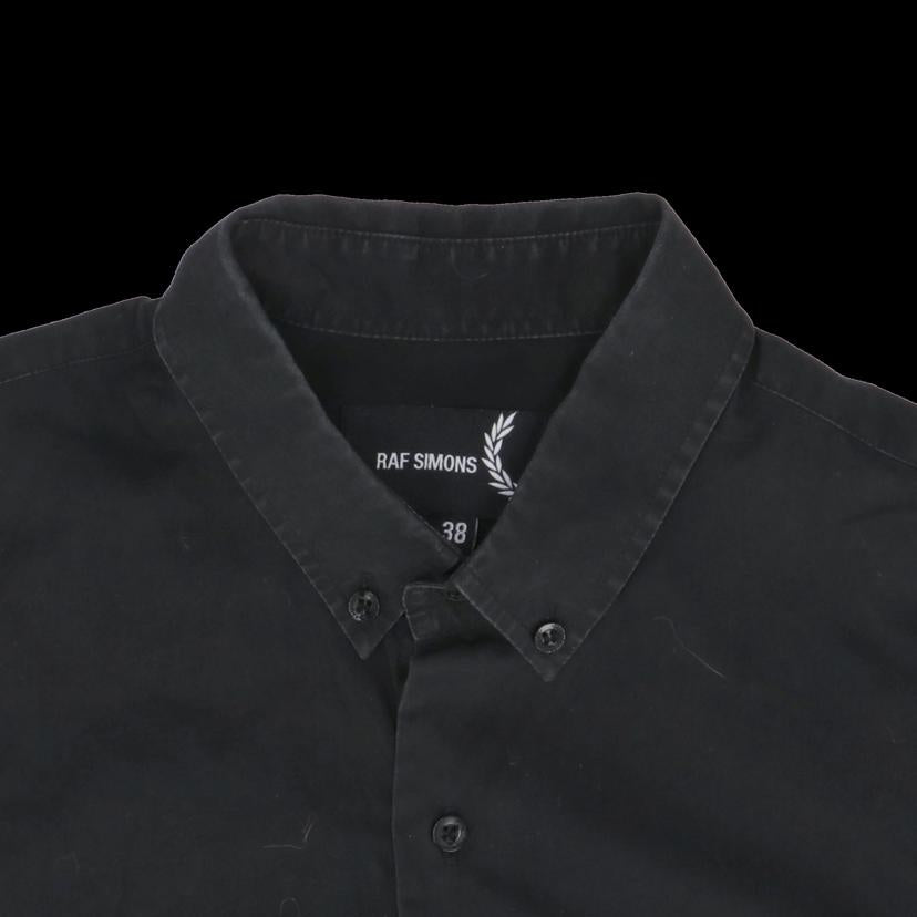 RAFSIMONS ラフシモンズ/xFREDPERRY／ストライプパッチボタンダウンシャツ／14AW／入手困難／希少//ABランク/24
