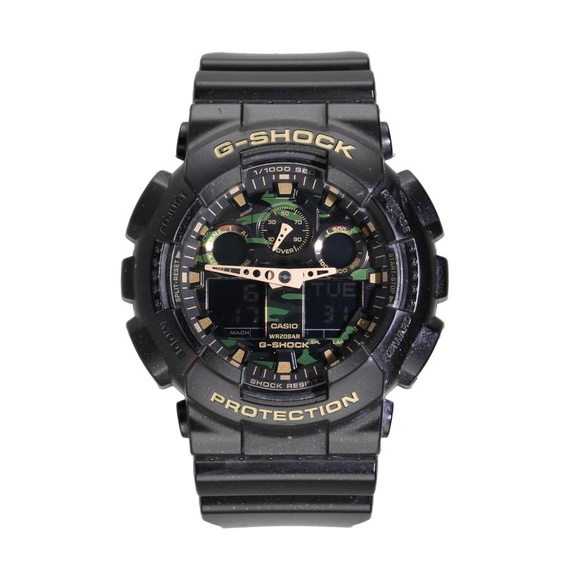 CASIO カシオ/G－SHOCK／カモフラージュダイアル／デジアナウォッチ／クォーツ/GA-100CF-1A9JF//508*/ABランク/18