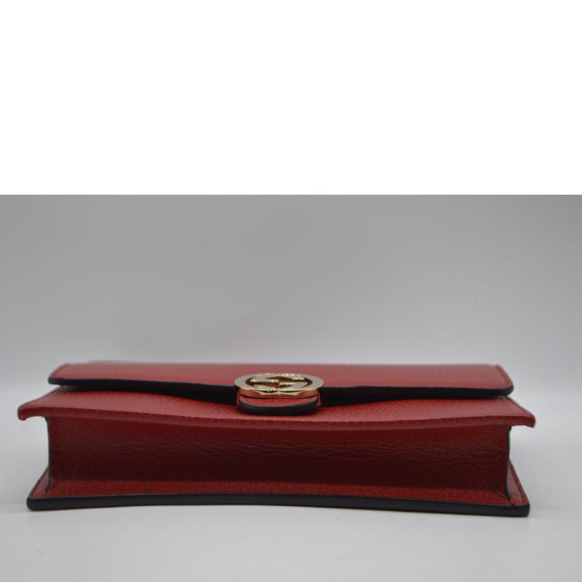 GUCCI グッチ/ソーホーインターロッキングGチェーンレザーウォレット/510314//534***/Aランク/89