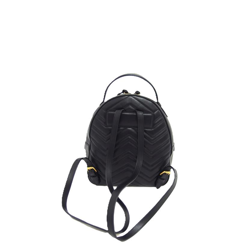 GUCCI グッチ/GGマーモント／キルティングレザーバックパック/476671//001***/Aランク/04