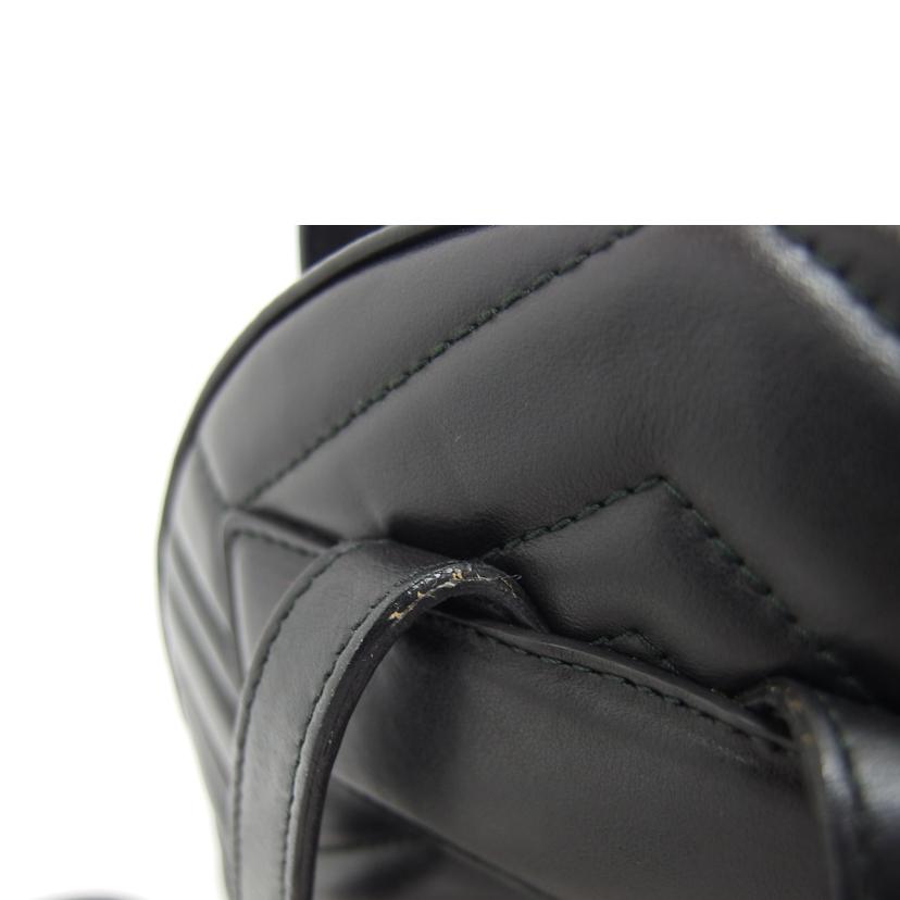 GUCCI グッチ/GGマーモント／キルティングレザーバックパック/476671//001***/Aランク/04