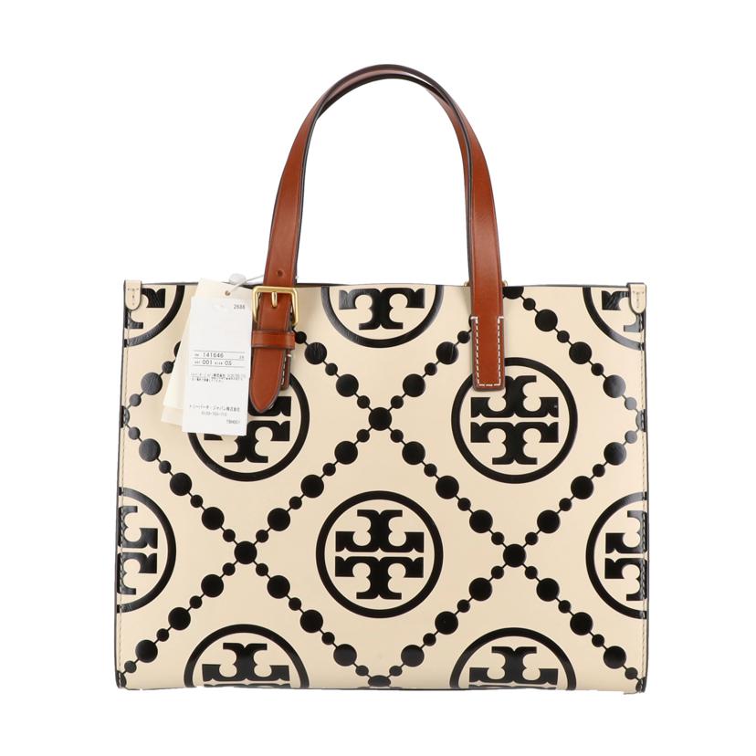 TORY　BURCH トリーバーチ/T－モノグラム／コントラストエンボストートバッグ/141646//Aランク/91
