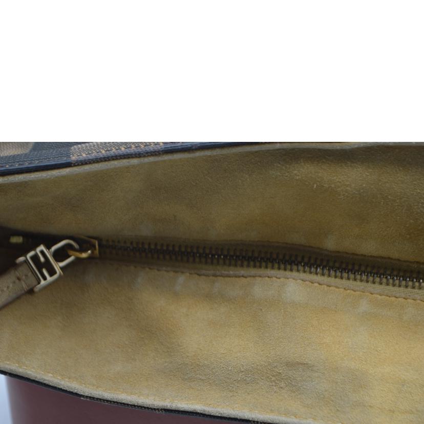 FENDI フェンディ/ペカンラインキャンバスレザートート／ルージュ/8BH185//FKN********/Bランク/89