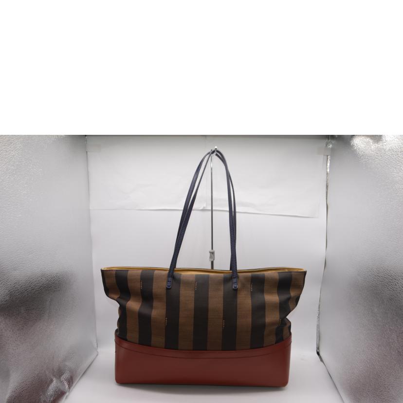 FENDI フェンディ/ペカンラインキャンバスレザートート／ルージュ/8BH185//FKN********/Bランク/89