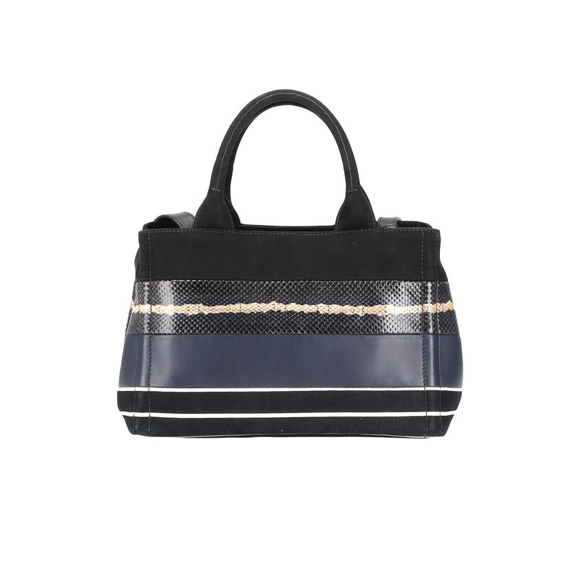 PRADA/カナパミニ／パイソン×レザー×キャンバス/1BG429//Aランク/85