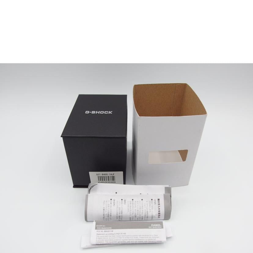 CASIO カシオ/G－SHOCK／G－STEELタフソーラー×スマホリンク/GST-B400-1AJF//213********/Aランク/04