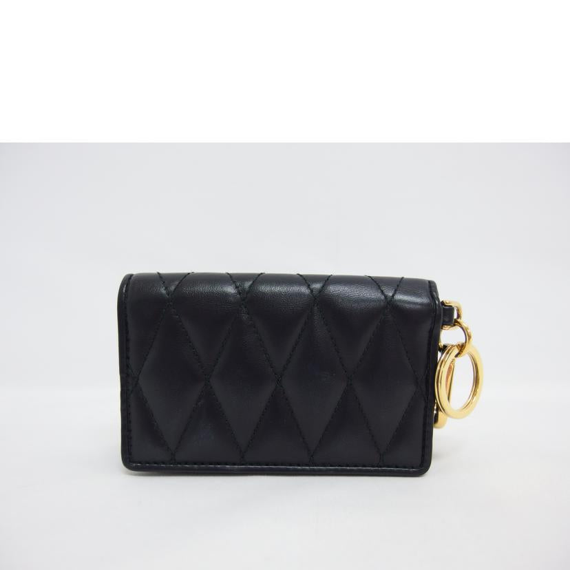 MIU MIU ブラックレザー イヤホンケース miu miu ミュウミュウ マテラッセ ハート型コインケース