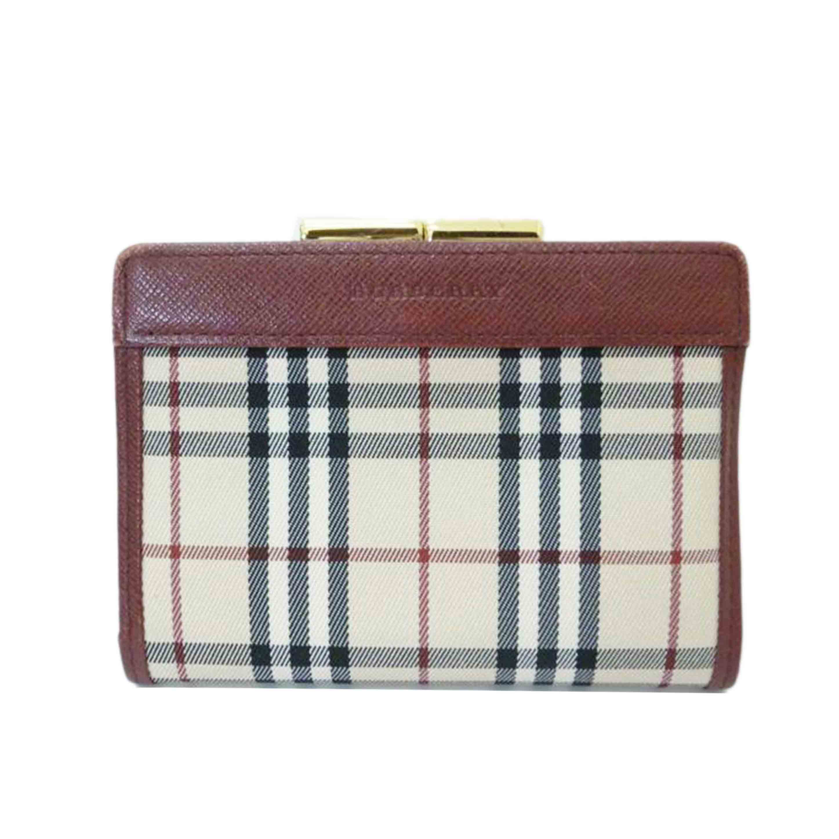 BURBERRY バーバリー/2つ折りノヴァチェックがま口財布//Bランク/88