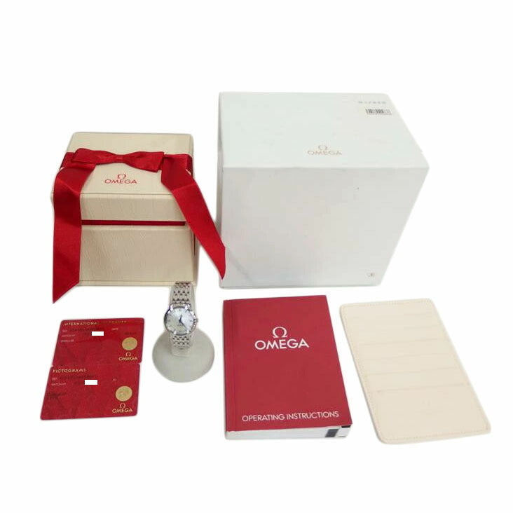 OMEGA オメガ/デヴィル・プレステージ／シェル文字盤／クォーツ/424.10.27.60.05.001//927*****/Aランク/82