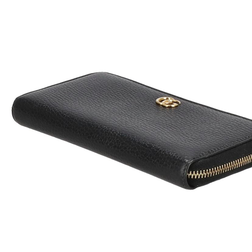 GUCCI/GGマーモントラウンドファスナー長財布/496334//ABランク/75