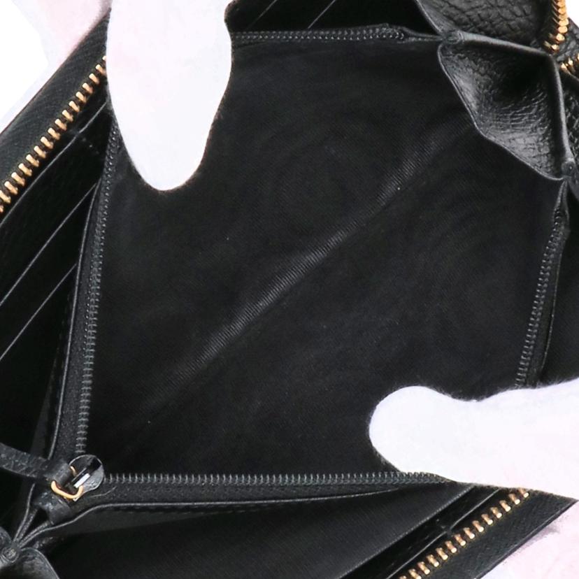 GUCCI/GGマーモントラウンドファスナー長財布/496334//ABランク/75