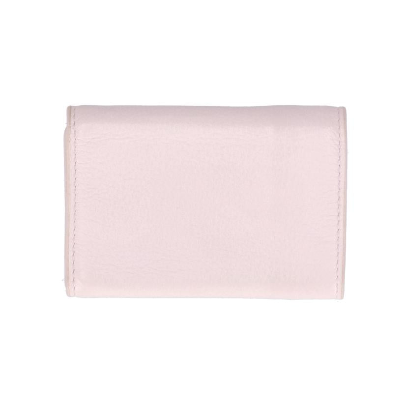 BALENCIAGA バレンシアガ/BALENCIAGA　／　バレンシアガペーパーミニ　コンパクトウォレット　レザー　ピンク/391446//203***/ABランク/19