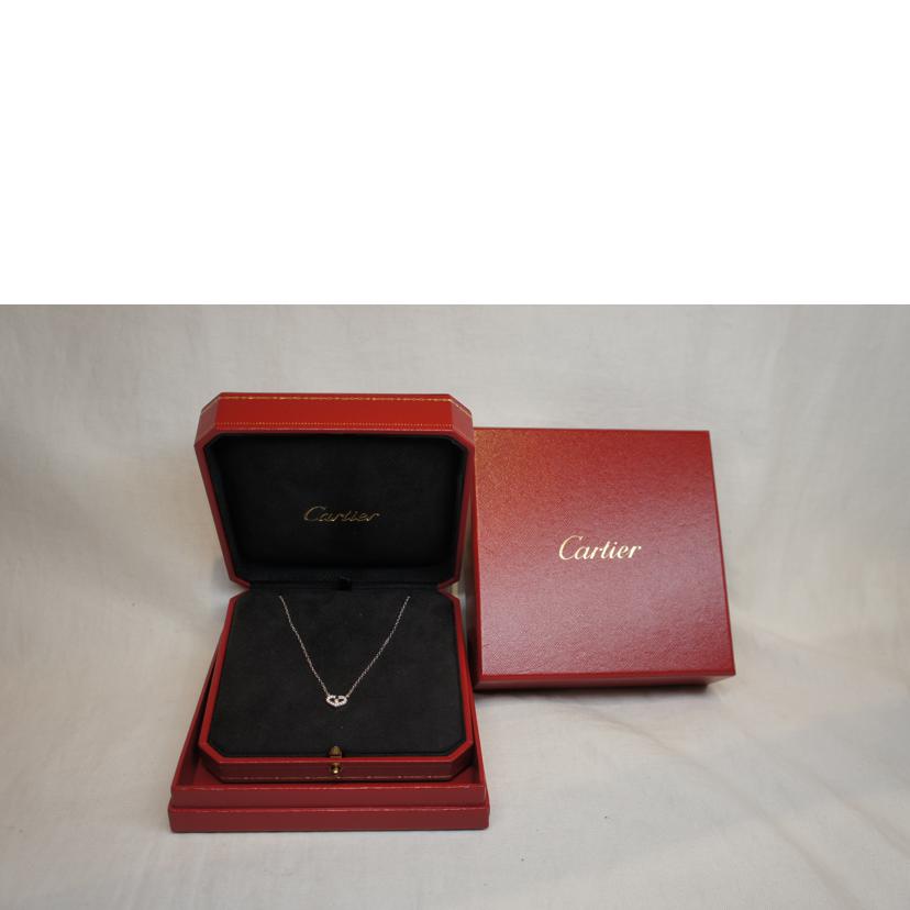 Cartier ｶﾙﾃｨｴ/750Cハートダイヤネックレス//Aランク/92