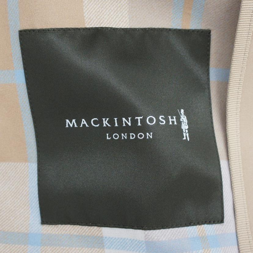 MACKINTOSH　LONDON マッキントッシュロンドン/ステンカラーコート　チェック裏地／38／ブラウン/G5A01-117-44//ABランク/01
