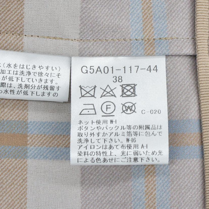 MACKINTOSH　LONDON マッキントッシュロンドン/ステンカラーコート　チェック裏地／38／ブラウン/G5A01-117-44//ABランク/01
