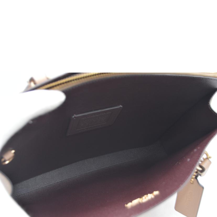 COACH　 コーチ/テイタムキャリーオールクロスグレインレザートート/C4078 //C21**/Aランク/89