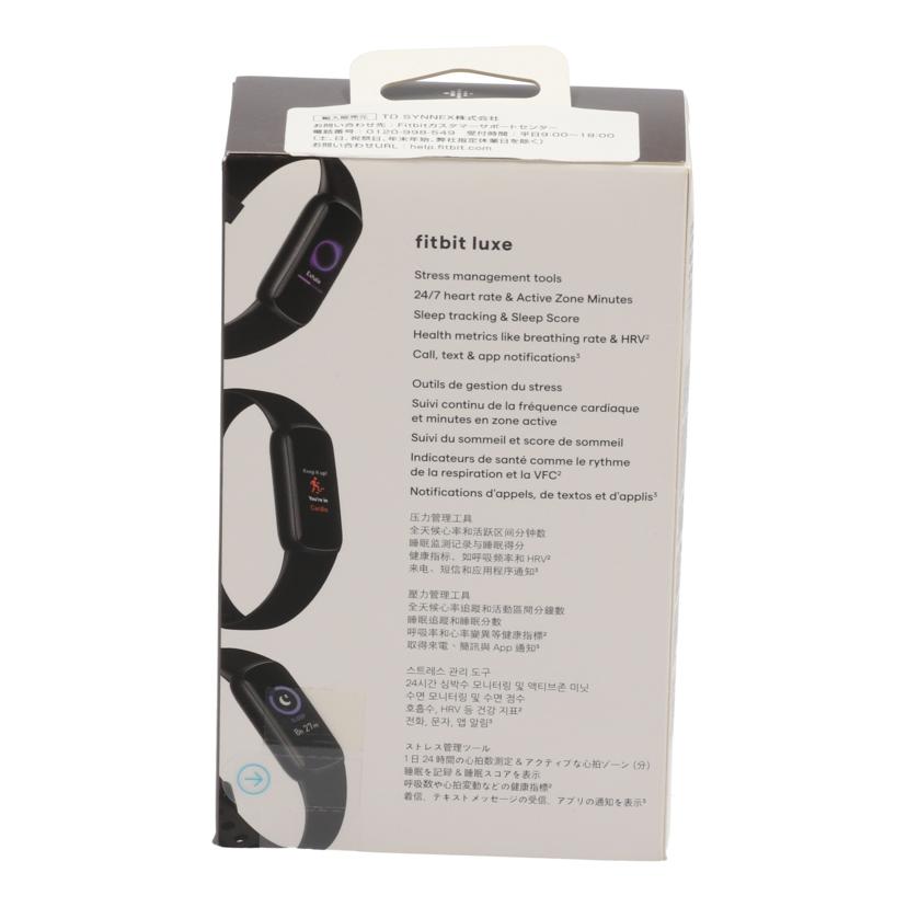 fitbit フィットビット /フィットネストラッカー/Fitbit Luxe未使用/FB422BKBK-FRCJK //3A42BF6C9901/Sランク/24