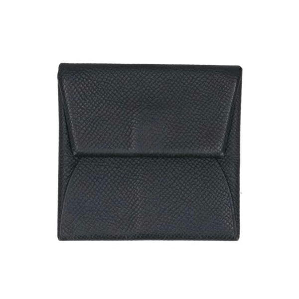 ‼️‼️‼️‼️‼️早い者勝ち‼️‼️‼️‼️‼️エルメス　バスティア　ノアール　M刻印 美品✨エルメス バスティア コインケース 小銭入れ レザー ネイビー