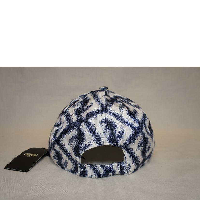 FENDI フェンディ/シルク100％レオパードズッカFFキャップ//SAランク/92