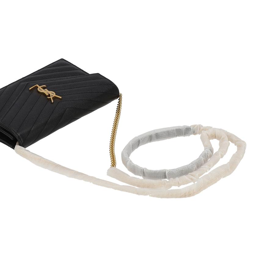 SAINT　LAURENT サンローラン/カサンドラエンベロープチェーンウォレット/393953//081/Aランク/24