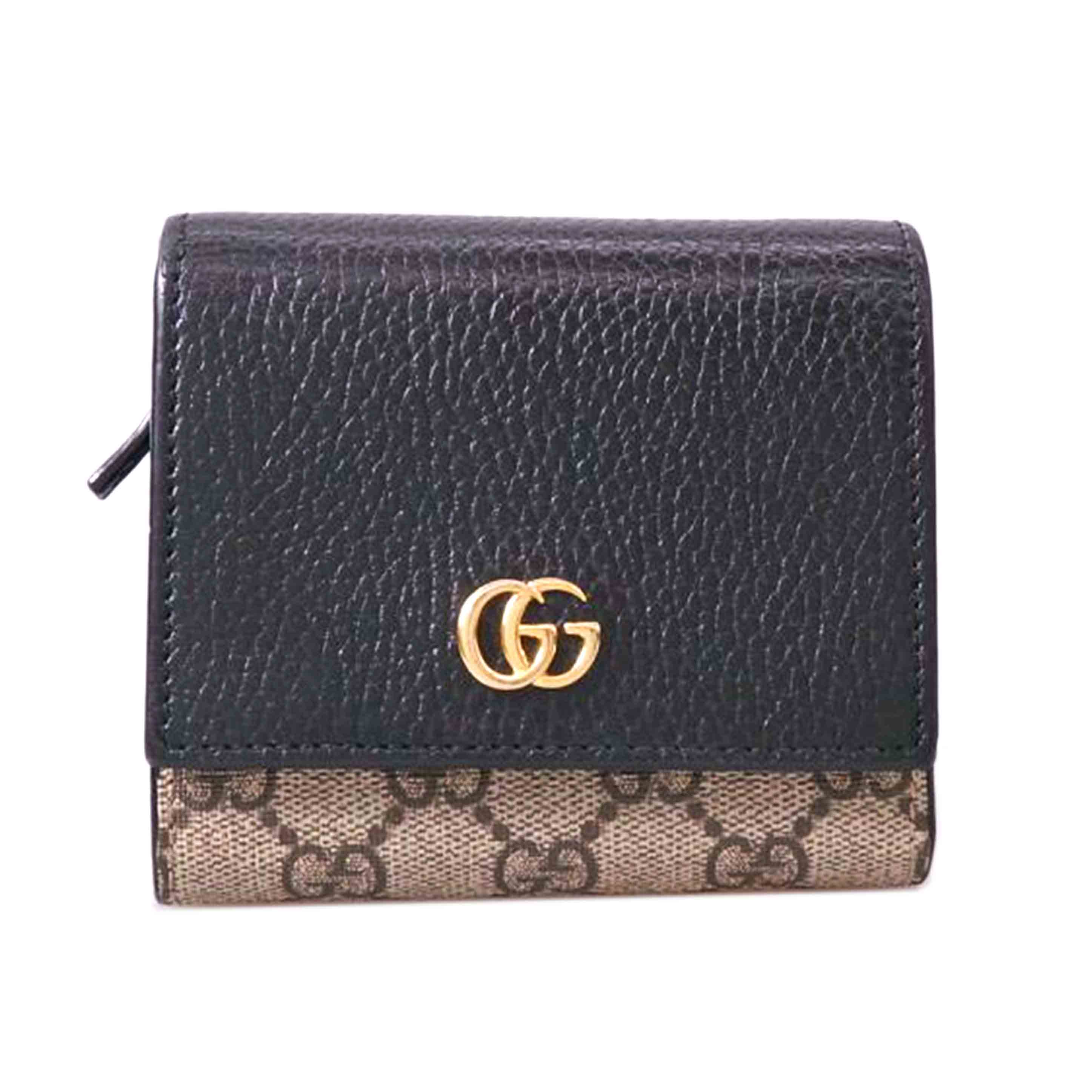 GUCCI グッチ/GGマーモント／GGスプリーム／ミディアムウォレット/598587//493***/ABランク/76