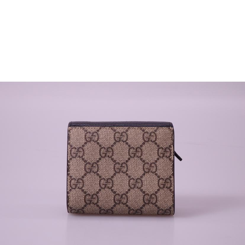 GUCCI グッチ/GGマーモント／GGスプリーム／ミディアムウォレット/598587//493***/ABランク/76