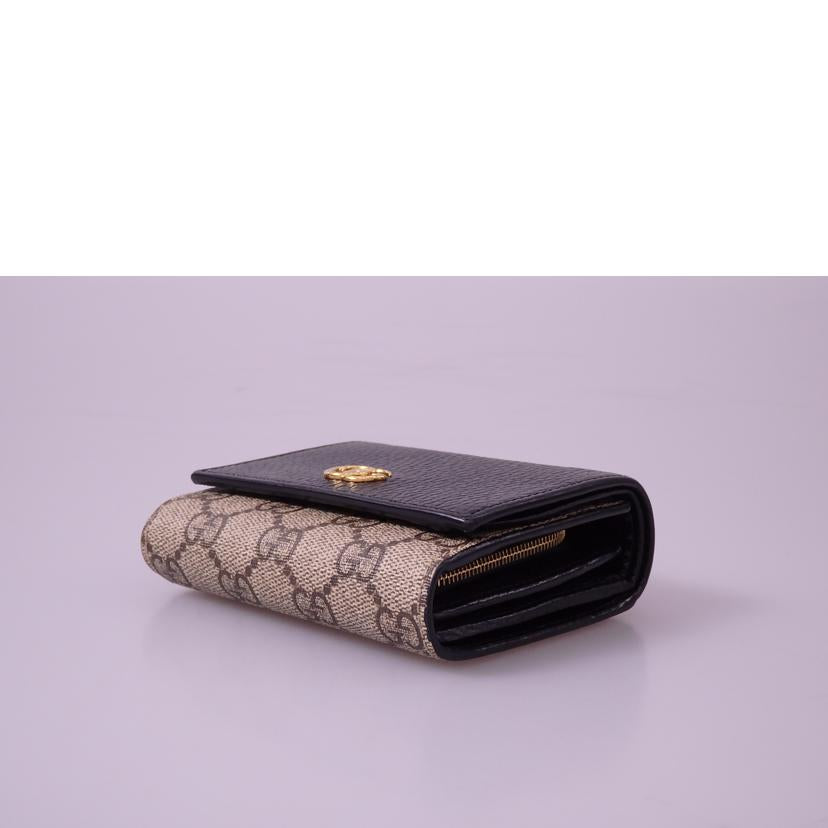 GUCCI グッチ/GGマーモント／GGスプリーム／ミディアムウォレット/598587//493***/ABランク/76