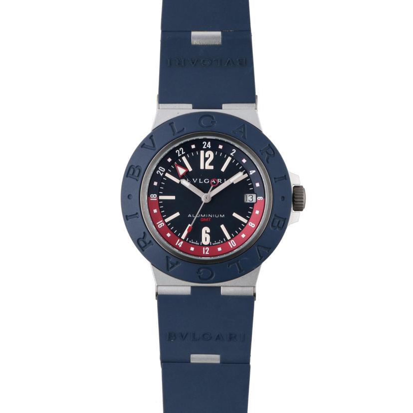 BVLGARI ブルガリ/◎アルミニウムGMT／ブルー／メンズ／自動巻き/103554//BU1****/SAランク/75