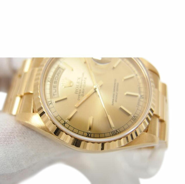 ROLEX ロレックス/デイデイト／シャンパン文字盤／自動巻き/  18238//T69****/ABランク/18