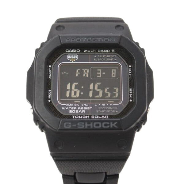 ＣＡＳＩＯ カシオ　腕時計　デジタル　ステンレス　3063　ＭＵＬＴＩＢＡＮＤ5　オールブラック/Ｇ－ＳＨＯＣＫ／５６００シリーズ／電波ソーラー/GW-M5600BC-1BJF//202*****/Aランク/69