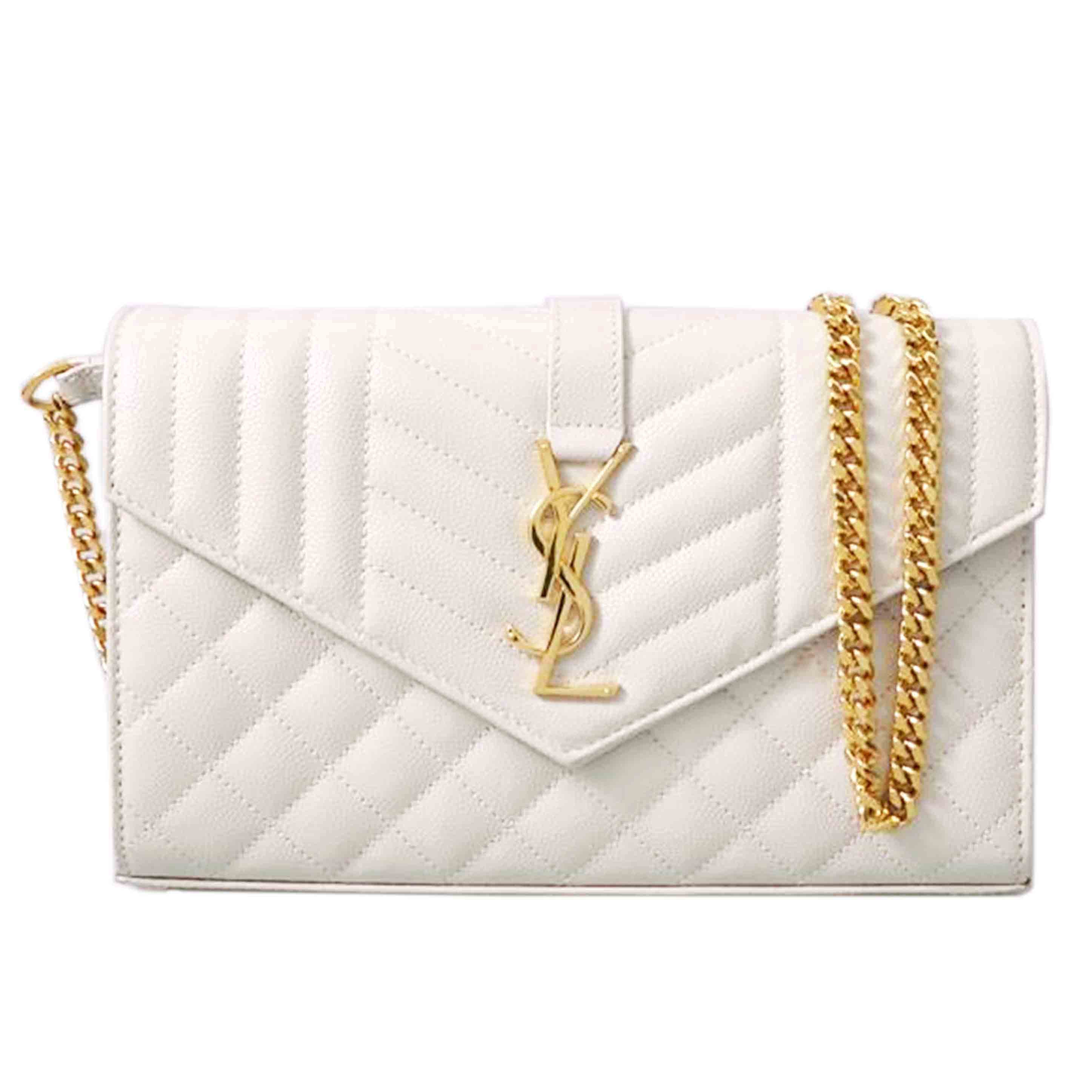 SAINT　LAURENT サンローラン/ミニマトラッセチェーンウォレット/GUE620280・1121//Aランク/76